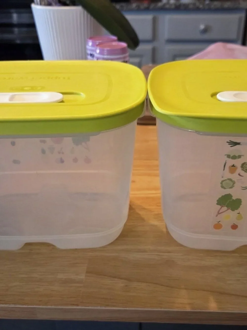 Tupperware Fridge Smart 4pc Set Veggies Fruits Stay FRESH 7288 7291 7286 x2 EUC
